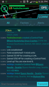 Level up! I hit 8 the first time fielding from my then nemesis' portal